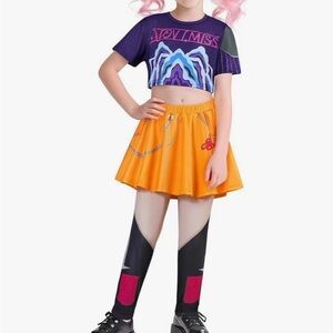 Mira kpop demon hunters costume Crop Top and Skirt Set